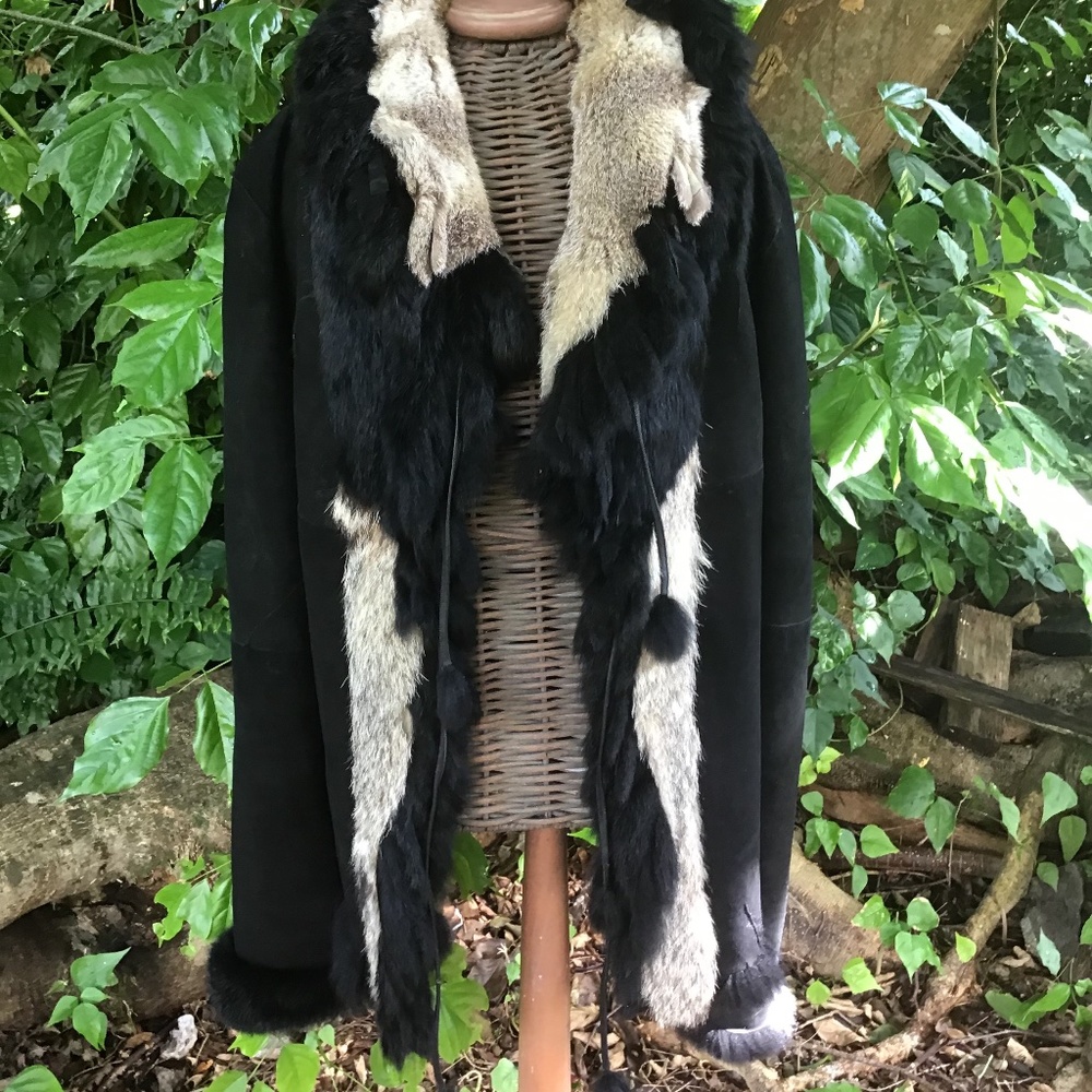 Italian suede and fur Jacket - Picture 8 of 14